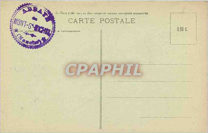 CPA L' Archange St Mchel par fremiet place sur le haut de la fleche — Verso