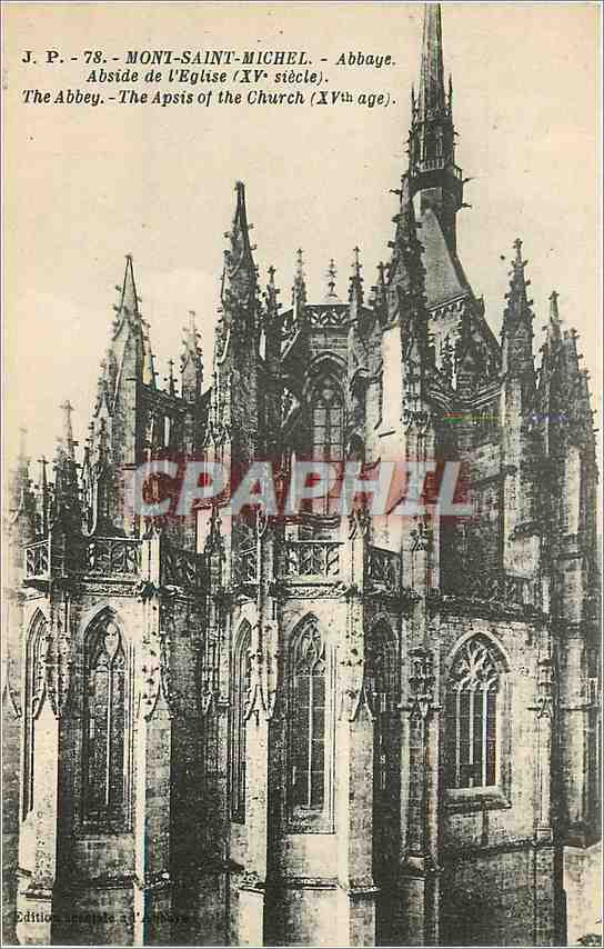 CPA Mont St Michel Abbaye Abside de l'Eglise Xve siecle