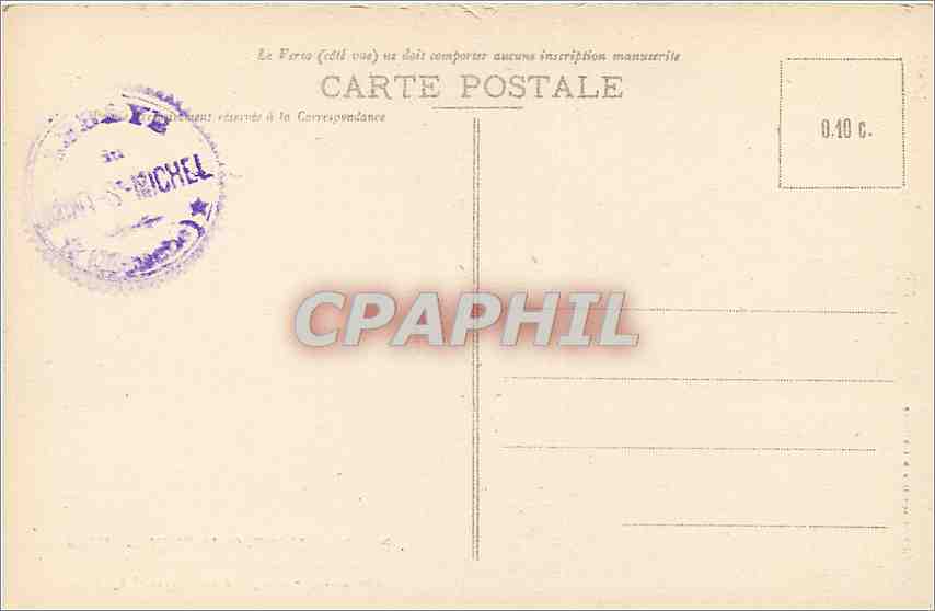 CPA Mont Saint Michel Abbaye Salle es chevaliers XIII e siecle — Verso