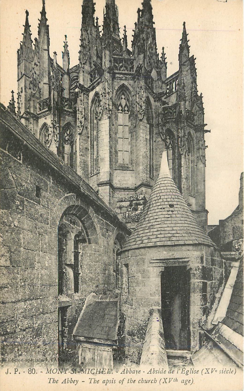 CPA Mont Saint Michel Abbaye Abside de l'Eglise Xve siecle