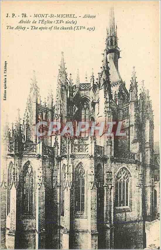 CPA Mont Saint Michel Abbaye Abside de l'Eglise Xve siecle