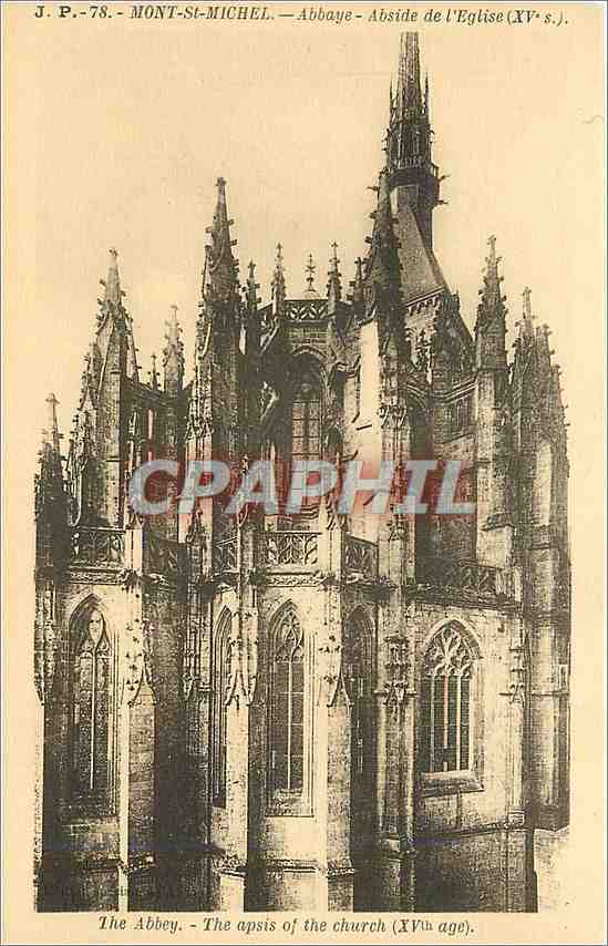 Mont-Saint-Michel — Abside de l'église (XVe s.) — J.P.-78