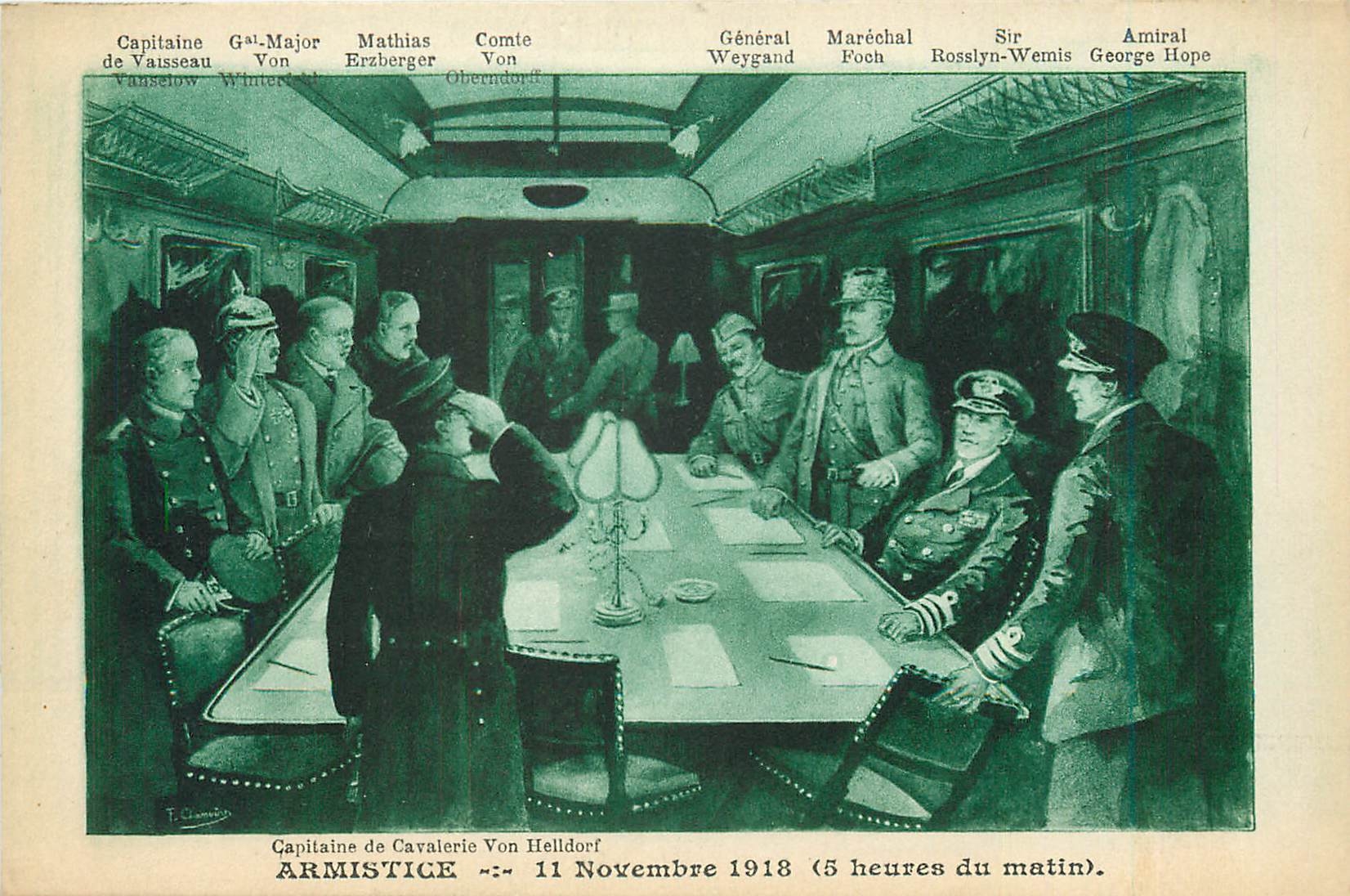 CPA armitice 11 novembre 1918 5h du matin