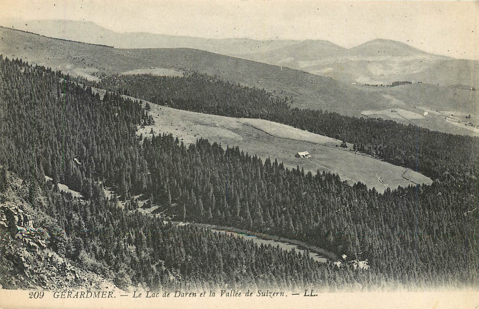 CPA Gerardmer le lac de daren et a vallee de Sulzern 