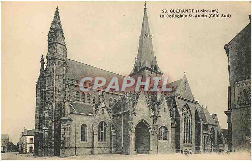CPA Guerande Loire Inf la collegiale St Aubin coe sud