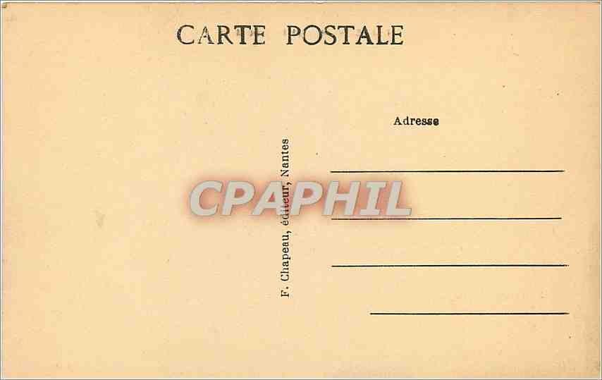 CPA Nantes Le Pont Transbordeur Bateau — Rückseite