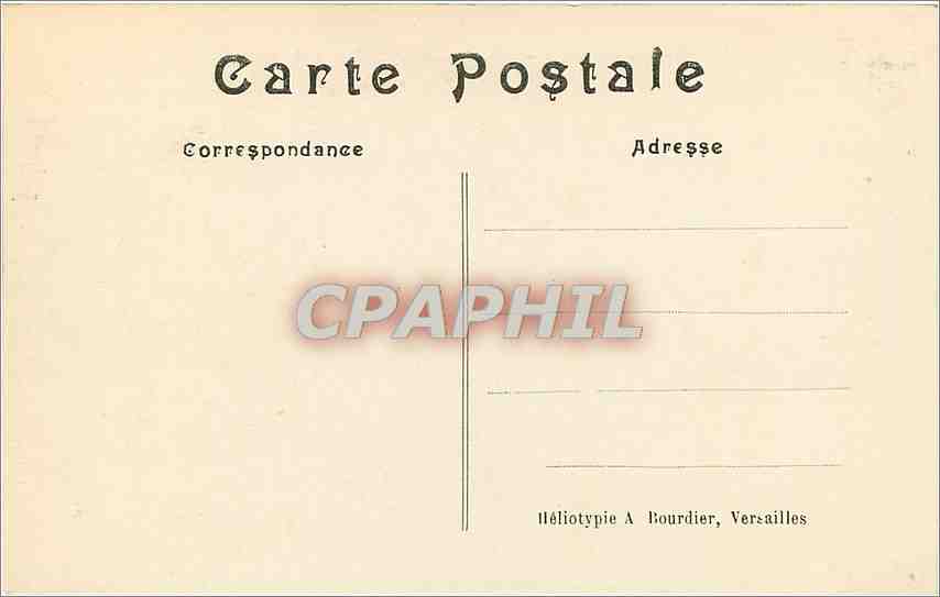 CPA Versailles panoramique Cour d'Honneur u Plaie et Avenue de Paris — Back
