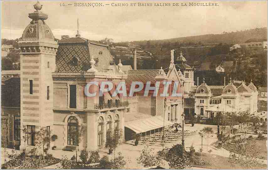 CPA Besancon Casino et Bains salins de la Mouillere