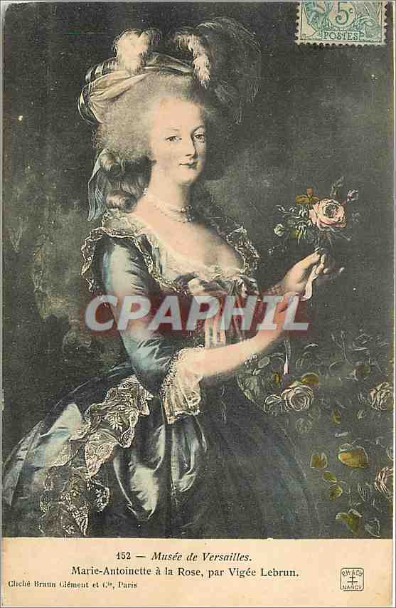 CPA Musee de versailles Marie Antoinette a la Rose par vigee Lebrun