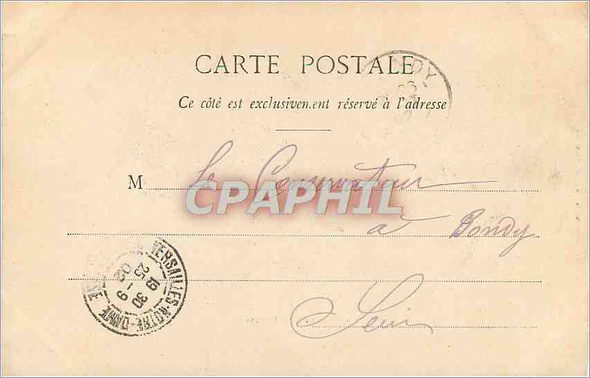 CPA Versailles palais du Petit trianon — Verso
