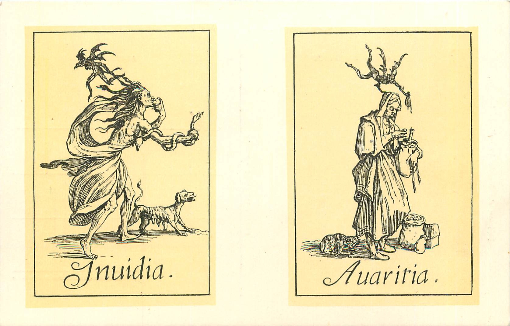 CPM Jacques Callot Les peches capitaux l'envie et l'avarice