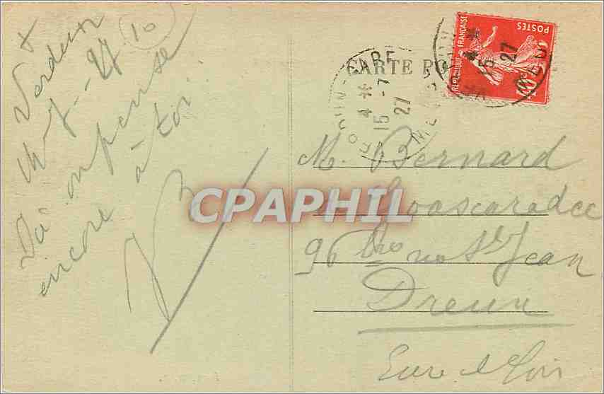 CPA Cote 304 et le Ravin de la mort — Rückseite