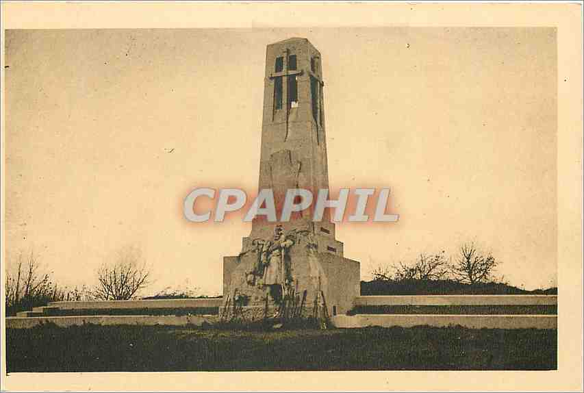 CPA Vauquois monument eleve a la memoire  des Poilus