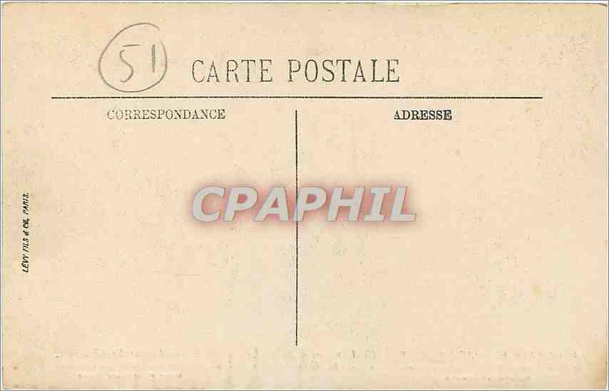 CPA The crimes of Reims — Verso