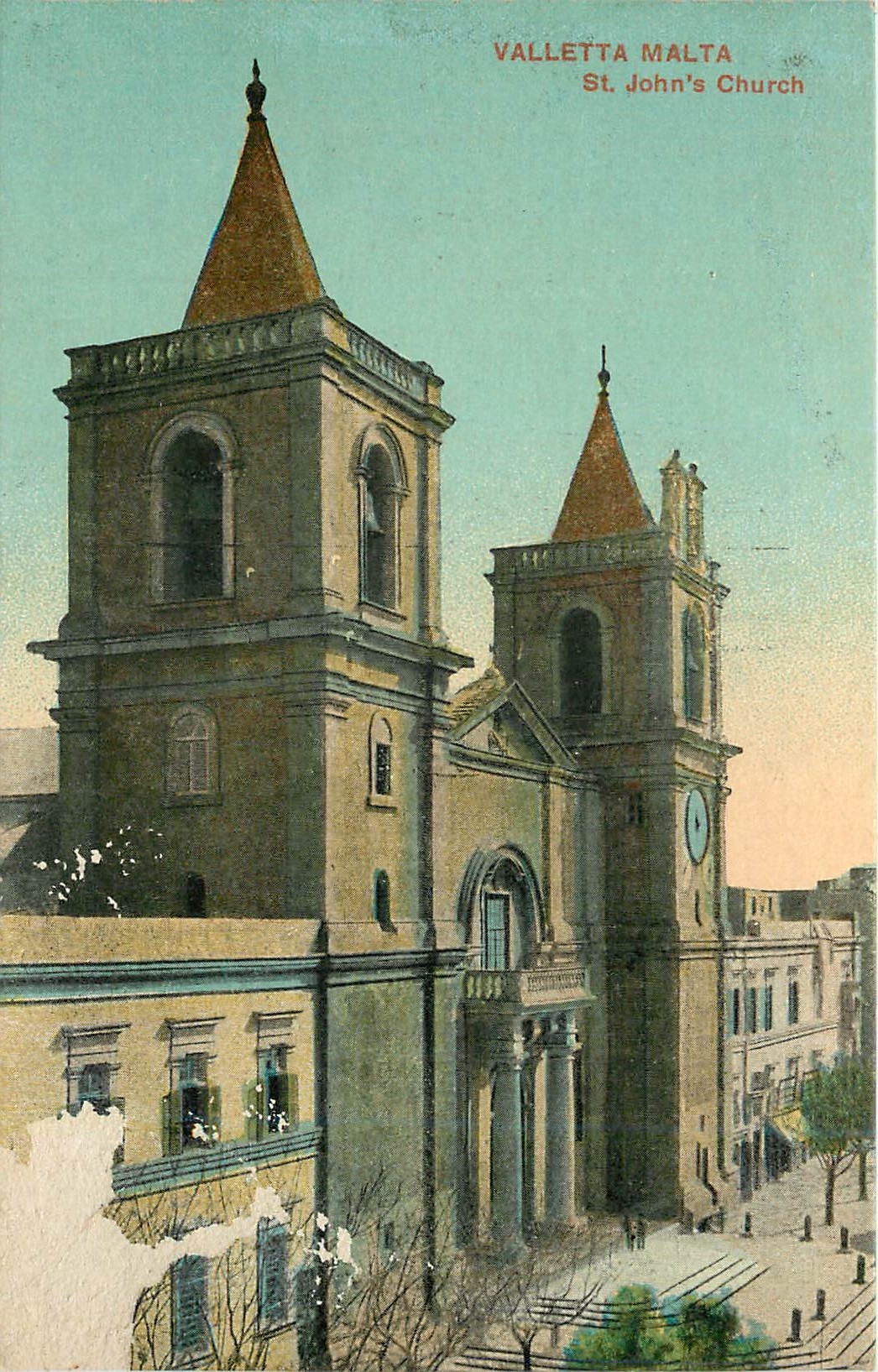 CPA Valletta malta St John's Church