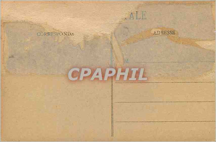 CPA Reims dans ses annees de bombardements 1914 1917 Vue prise de la rue de la Gare — Rückseite