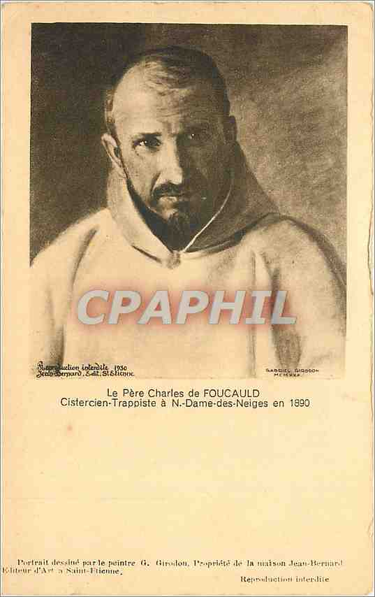 CPA Le Pere Charles de Foucauld Cistercien trappiste a n Dame des Neiges en 1890