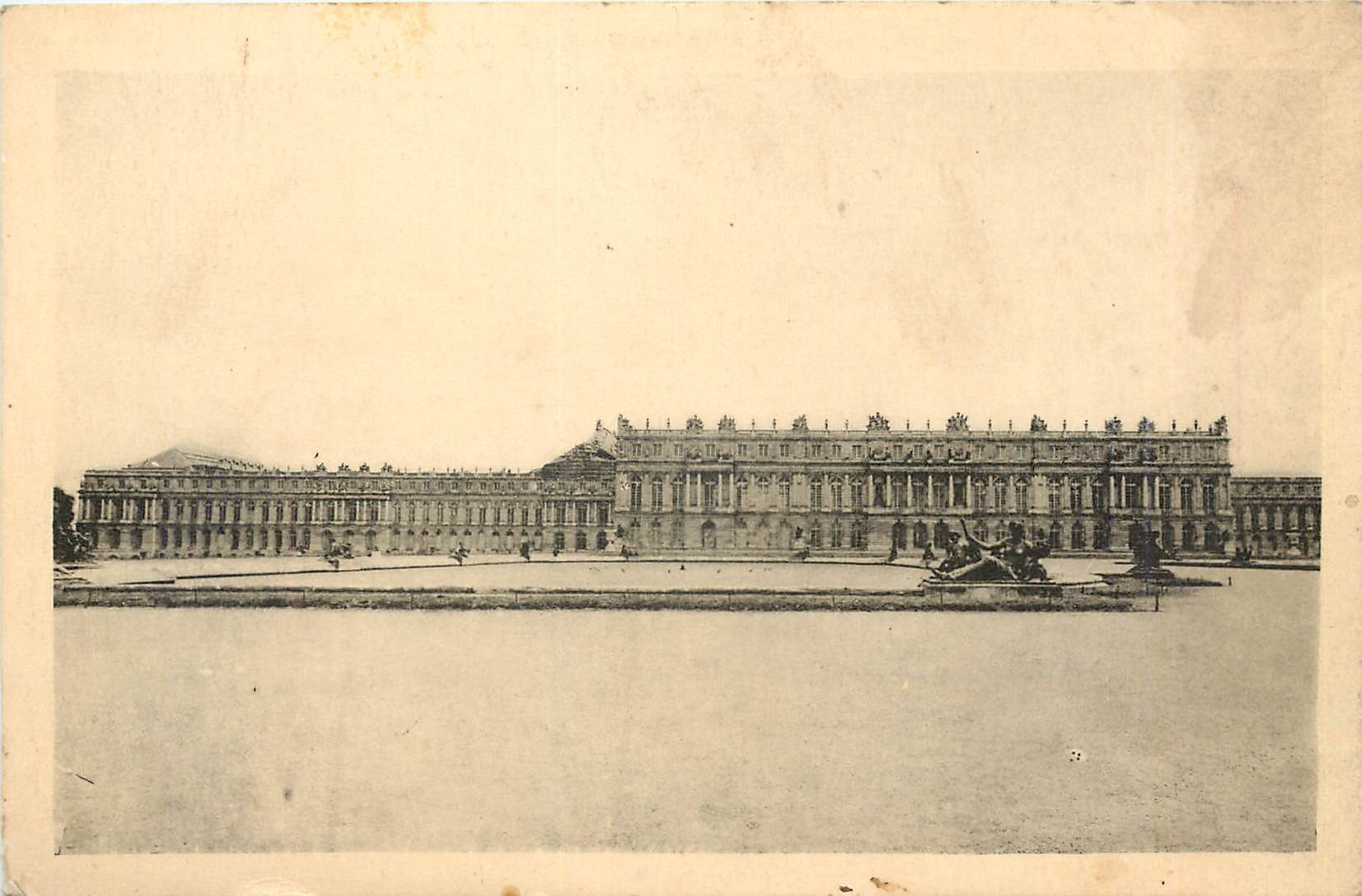 CPA Chateau de versailles Façade sur les jardins