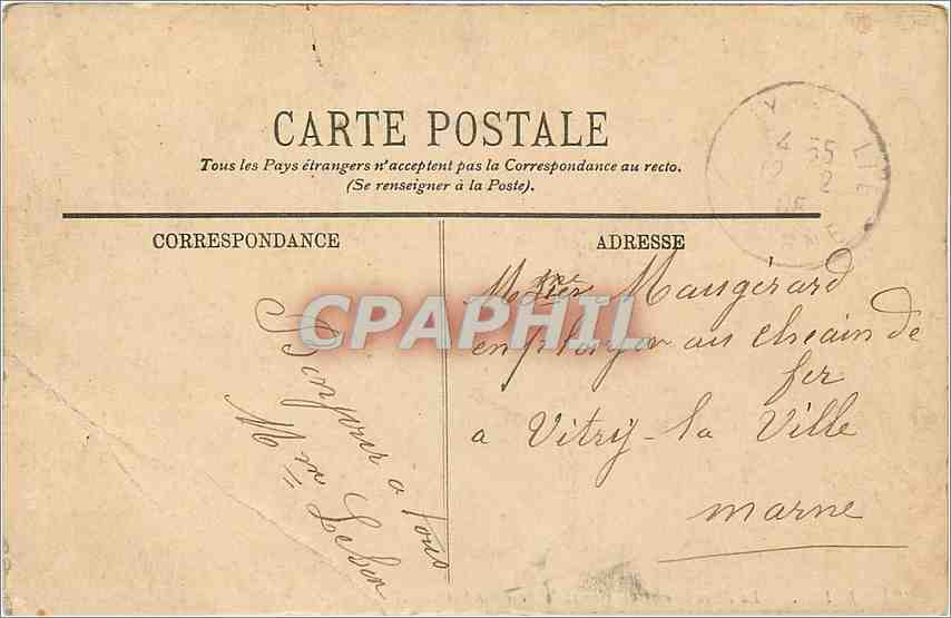 CPA Reims La place drouet d'Erlon et le Fontaine Sube  — Back