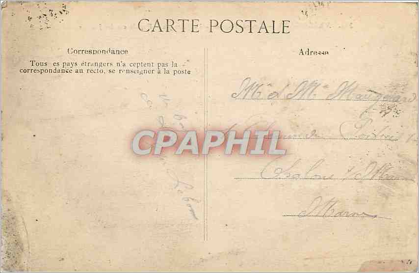 CPA Versailles Grand Triannon le Peristyle pacade sur le jardin — Verso