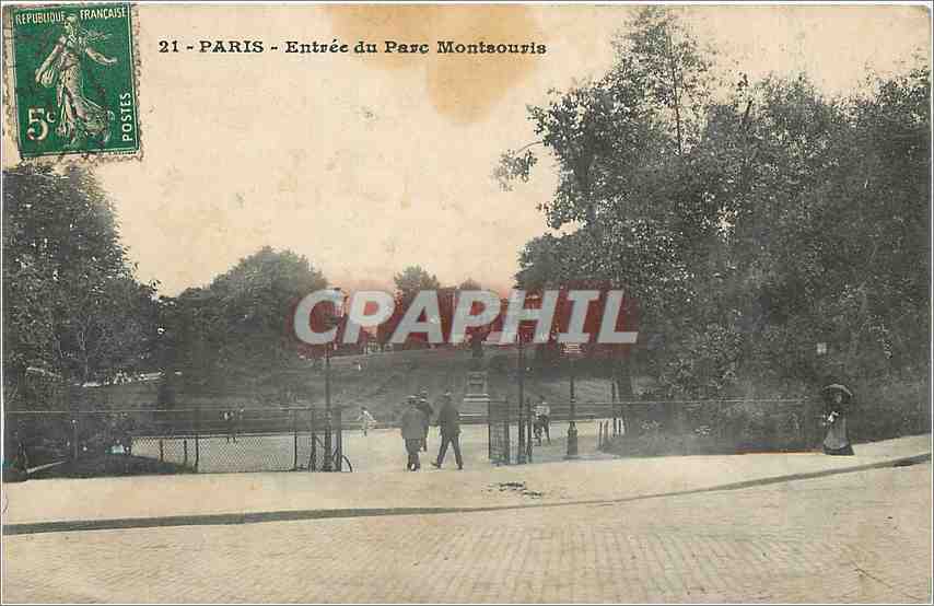 CPA Paris Entrée du Parc Montsouris