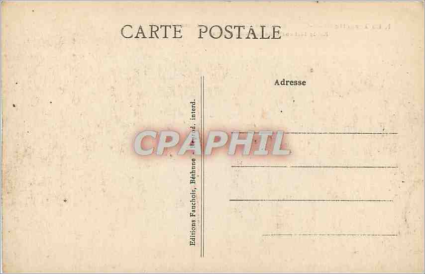 La Targette (P.-de-C.) — Cimetière National du Riez, 9000 tombes — Route Nationale de Souchez à Arras — Verso