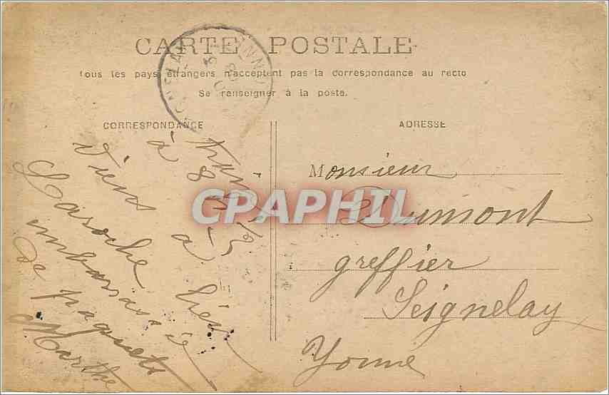 CPA Paris Institut de France Maggi Elixir Combier — Rückseite