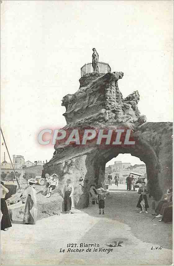 CPA Biarritz le rocher de la Vierge