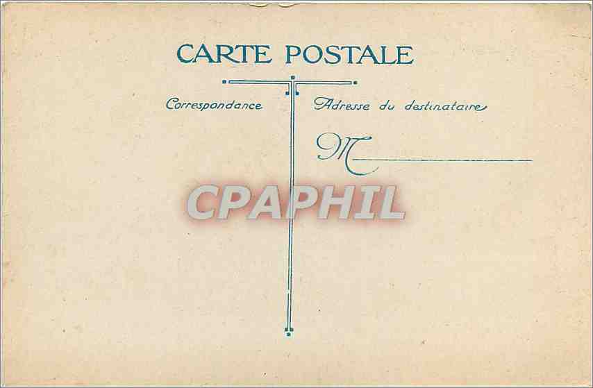 CPA Biarritz le rocher de la Vierge — Rückseite