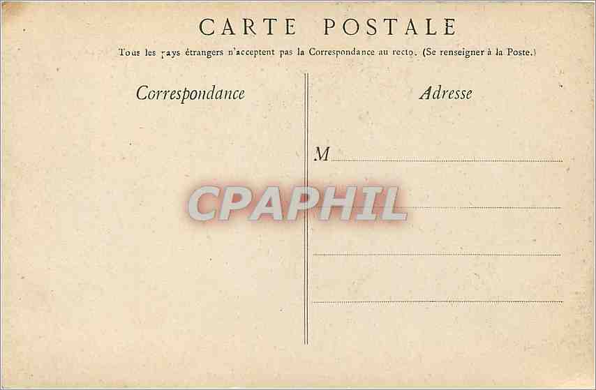 CPA Lourdes pelerinage d'hommes — Verso