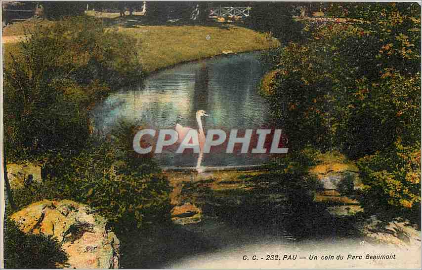 CPA Pau un coin du parc beaumont
