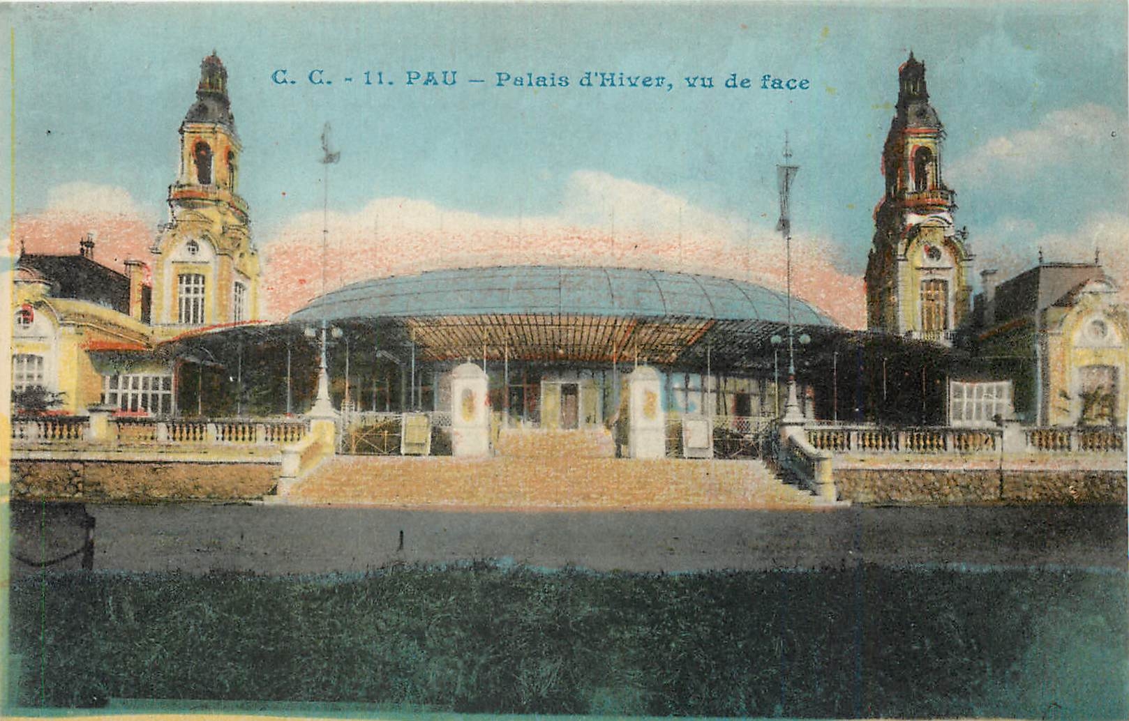 CPA Pau Palais d' hiver du de face