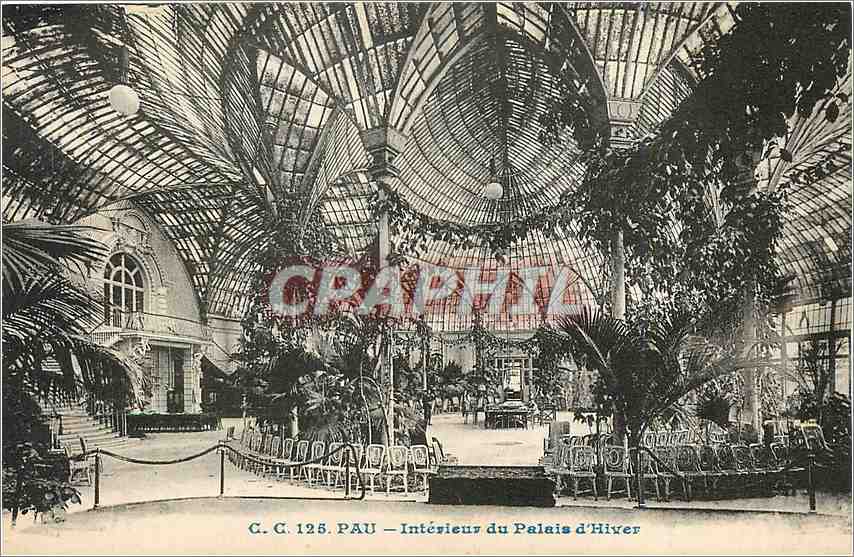 CPA Pau Interieur du palais d'hiver