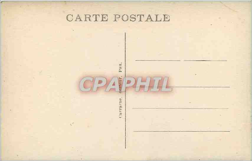 CPA Pau Le chateau facade principale — Rückseite