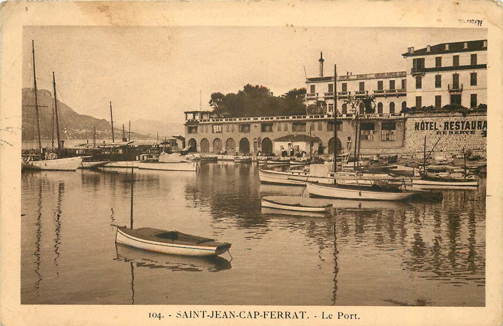 CPA Saint jean Cap ferrat le port