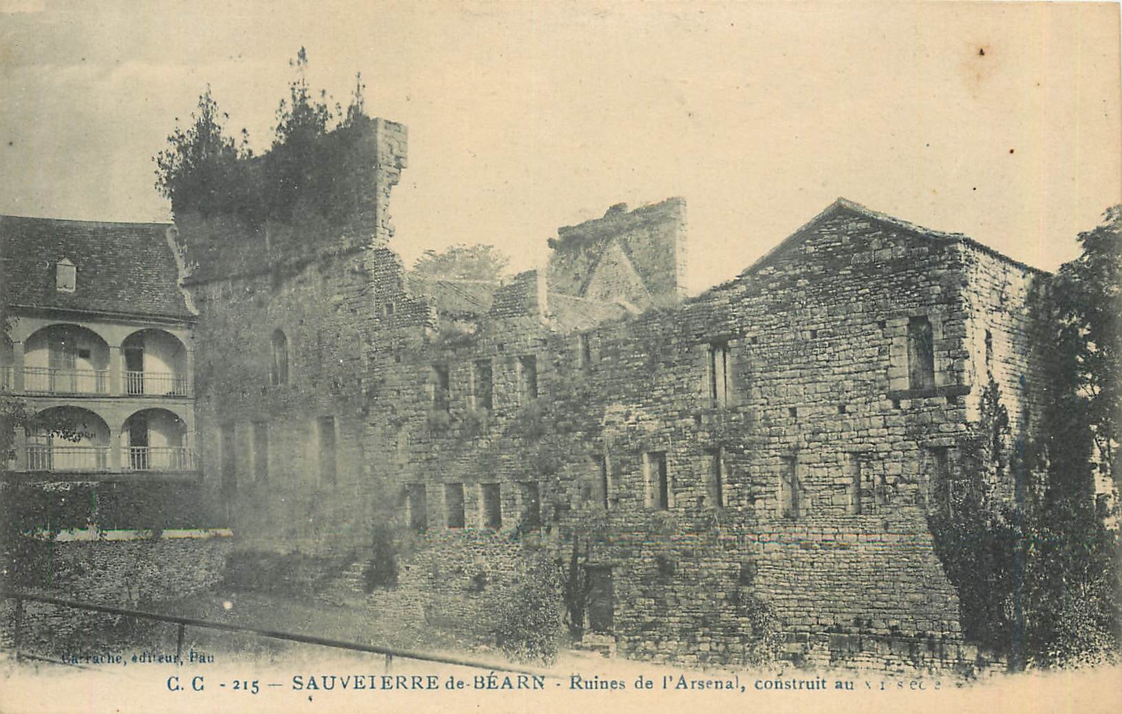 CPA sauveterre de Bearn Ruines de l'Arsena 