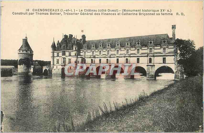 CPA Chenonceaux I et L Monument historique Xve s