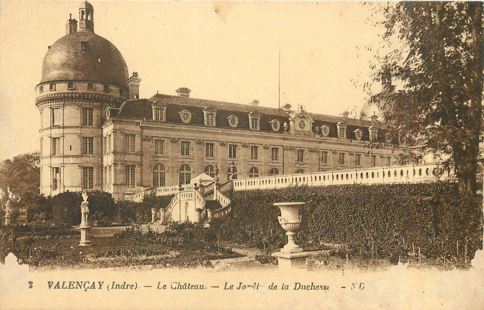 CPA Valencay Indre le Chateau Le jard de la duchesse