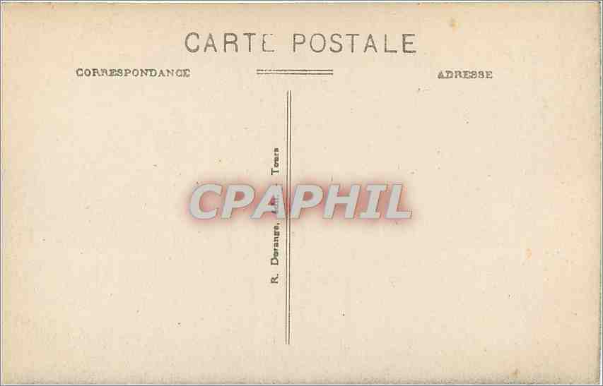 CPA Usse I et L le chateau mon hist Xve s RD — Rückseite