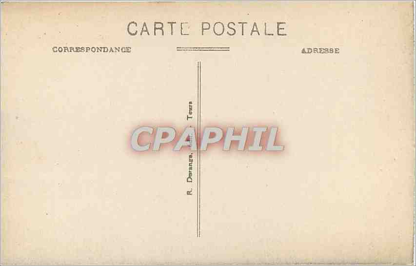 CPA Usse I et L le chateau mon hist Xve s RD — Rückseite