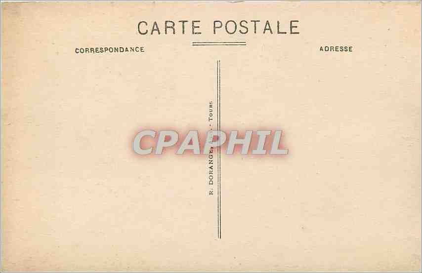 CPA Chenonceaux le chateau mon hist XV siecle cote Nord Entrée avec Pont Levis  — Rückseite