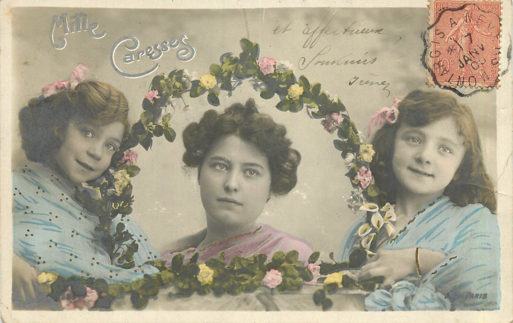 CPA Femme Enfants