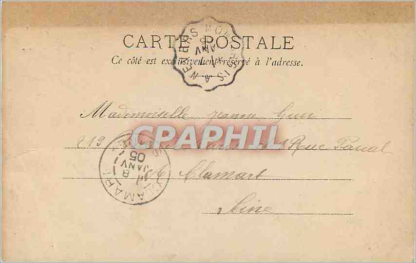 CPA Femme Enfants — Rückseite