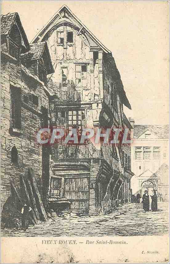 CPA Vieux Rouen Rue Saint Romain