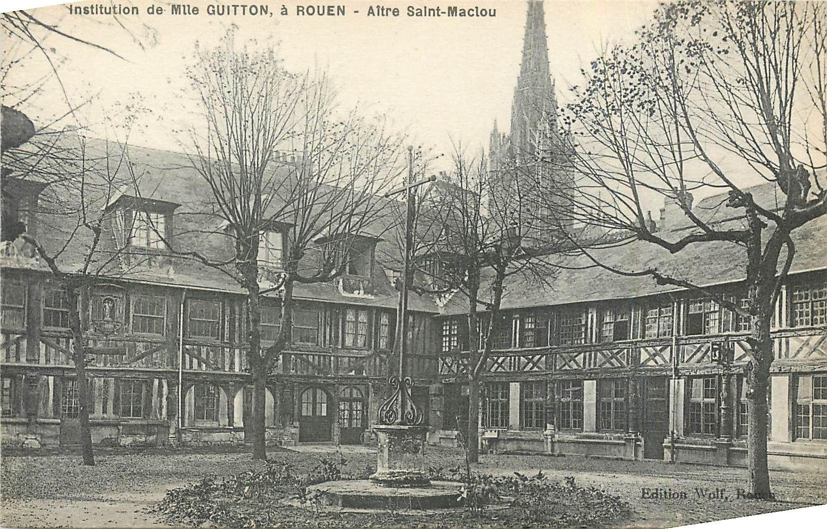 CPA Institution de melle guitton a Rouen Aitre Saint Maclou