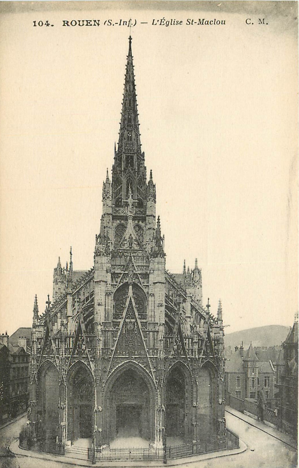 CPA Rouen S Inf L'Eglise St Maclou
