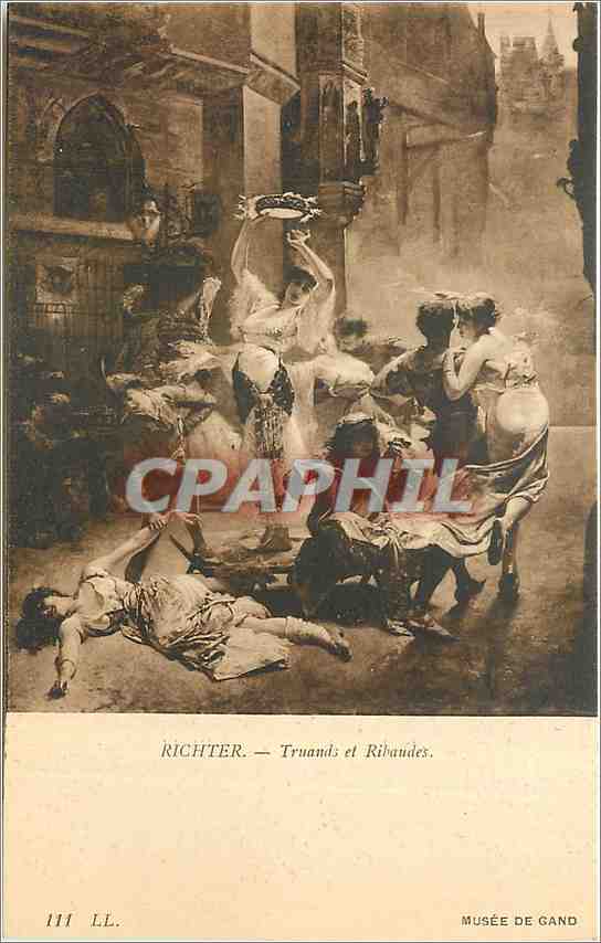 CPA Richter truands et Ribaudes Musee de Gand