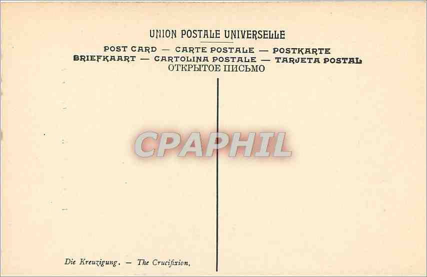 CPA Van Heenskerk Le crucifiement Musee de Gand — Verso