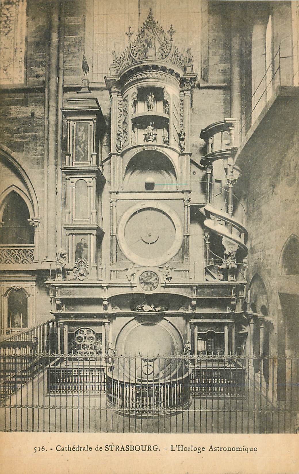 CPA cathedrale de strasbourg L'horloge Astromomique
