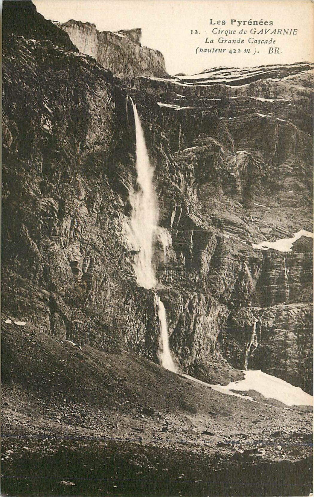 CPA Les Pyreneescirque de gavarnie la grande Cascade